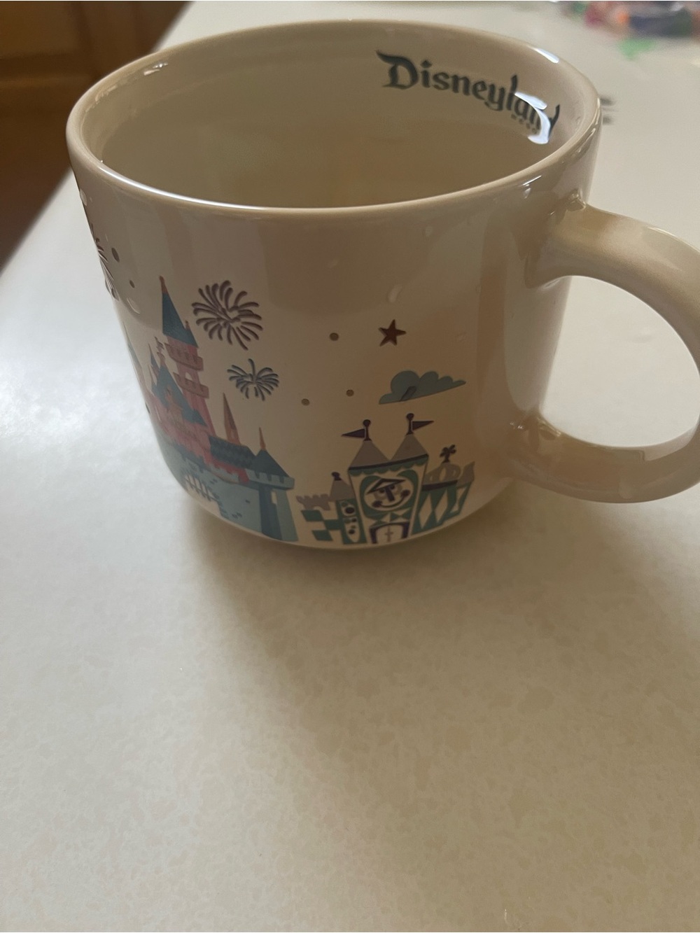 Disney Cream Mug with Navy Castle Silhouette - Picture 3 of 8